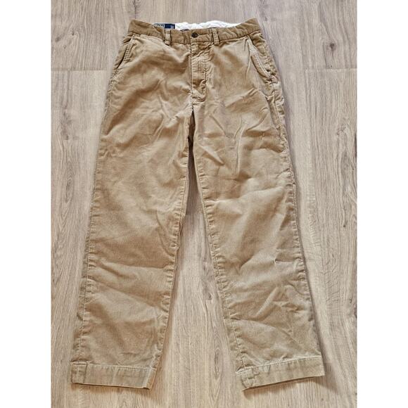 Vintage Ralph Lauren Corduroy Pants Mens 32x28 The Prospect Straight Biege